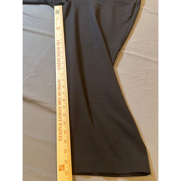 Roz & Ali Womens 22 Black Straight Leg Pull On Dress Pants Stretch Trousers - Picture 3 of 12